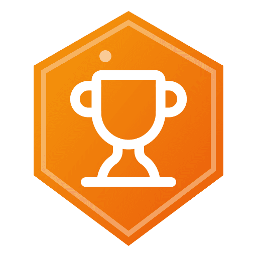 First Victory trophy achievement badge