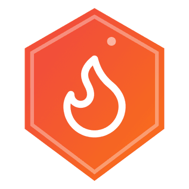 On Fire streak achievement badge